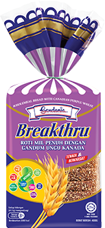 Gardenia Breakthru Roti Mil Penuh Dengan Gandum Ungu Kanada