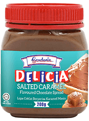 <p>Gardenia Delicia Salted Caramel Flavoured Chocolate Spread</p>